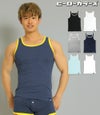 ヒーローカラーズ タンクトップ イージーモンキーオリジナル 日本製 Made in JAPAN コットンストレッチ ポップカラー メンズ 男性下着 メンズ下着