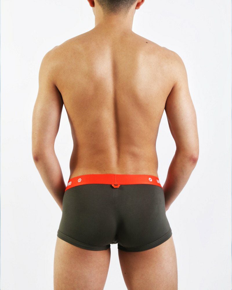 UNDERSTAND アンダースタンド U-PRO ローライズボクサーパンツ （ファスティン カーキ：fastened khaki） モダール生地 メンズ 男性下着