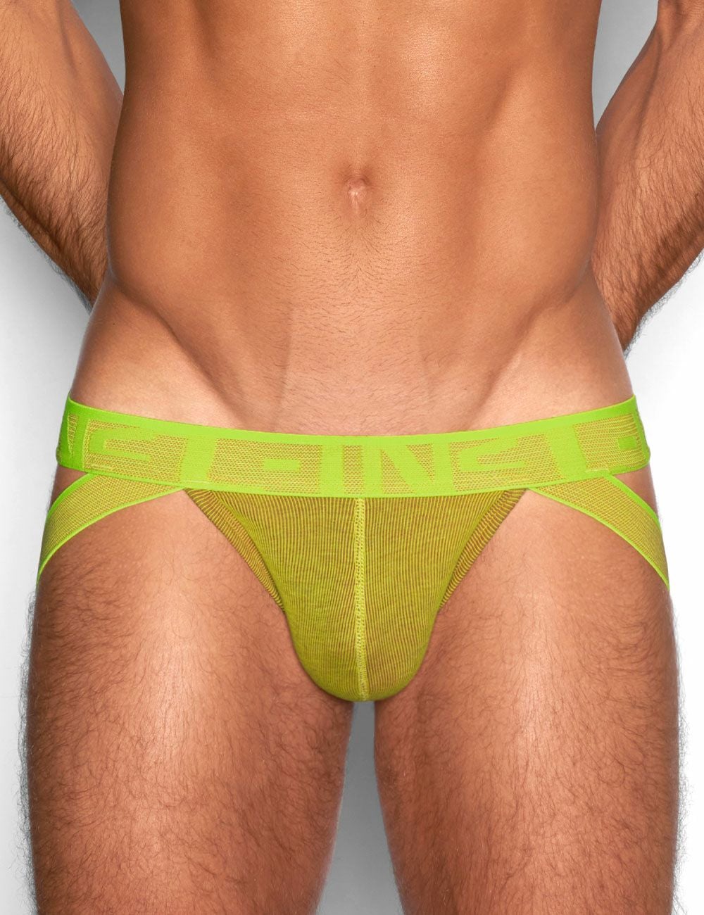 C-IN2 ジョックストラップ UNDERTONE JOCK （エールイエロー） 【リブコットン】 ケツ割れ ケツワレ サポーター CIN2 シーインツー メンズ下着 インナー 男性 パンツ アンダーウェア ブランド