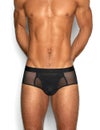 C-IN2 前開き ブリーフ ビキニ SHEER Fly Front Brief （ブラック） シースルー メッシュ CIN2 シーインツー メンズ下着 インナー 男性 パンツ アンダーウェア ブランド