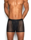 C-IN2 前開き ボクサーパンツ SHEER BOXER BRIEF （ブラック） シースルー メッシュ CIN2 シーインツー メンズ下着 インナー 男性 パンツ アンダーウェア ブランド