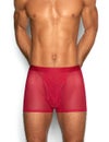 C-IN2 前開き ボクサーパンツ SHEER BOXER BRIEF （ローワンレッド） シースルー メッシュ CIN2 シーインツー メンズ下着 インナー 男性 パンツ アンダーウェア ブランド
