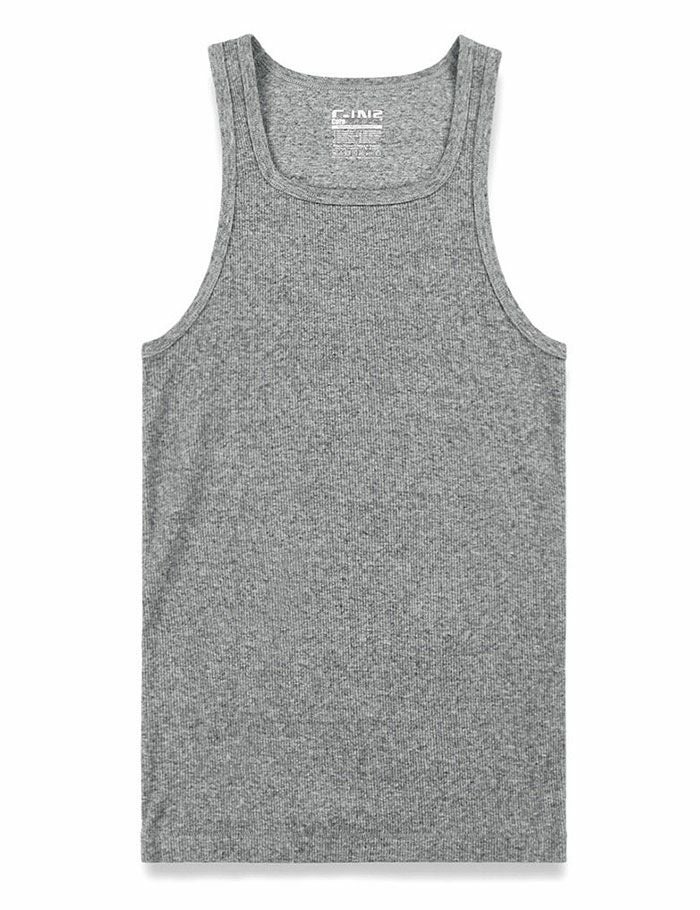 C-IN2 タンクトップ LAYERS CLASSIC RIBBED FITTED TANK （グレー） CIN2 シーインツー メンズ下着 インナー 男性 アンダーウェア ブランド