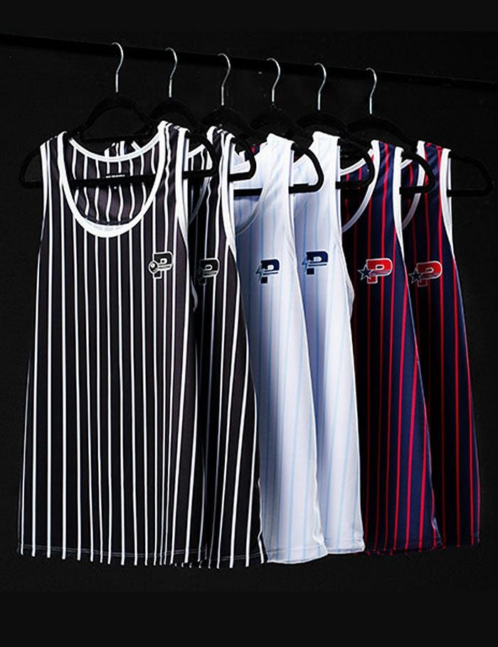 PUMP パンプ ストライプ タンクトップ （Navy） STRIPED TANK TOP PUMP! Underwear メンズ 男性下着