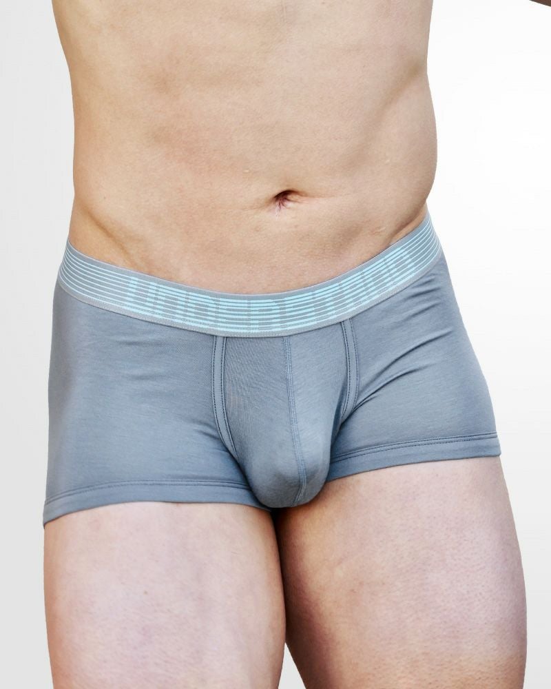 アンダースタンド ストロボ ボクサーパンツ クラウドグレー×ライトブルー