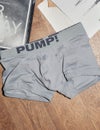 PUMP パンプ ローライズボクサーパンツ GRAY CLASSIC NO-SHOW TRUNK PUMP! Underwear メンズ 男性下着