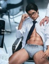 PUMP パンプ ローライズブリーフ ビキニ GRAY CLASSIC BRIEF PUMP! Underwear メンズ 男性下着