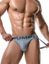 PUMP パンプ ジョックストラップ GRAY CLASSIC JOCK STRAP ケツ割れ サポーター PUMP! Underwear メンズ 男性下着
