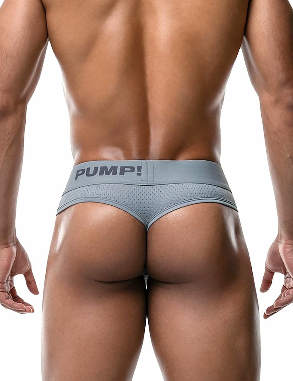 PUMP パンプ Tバック （GRAY） BRIEF STYLE MESH CUP THONG PUMP! UnderwearメンズTバック メンズパンツ 男性下着